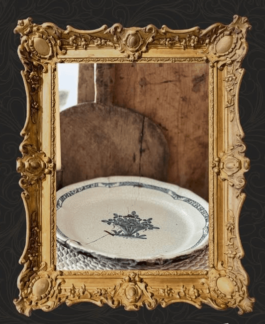 Antique French Rouen Faience Plate - Veranda Cafe & Mercantile