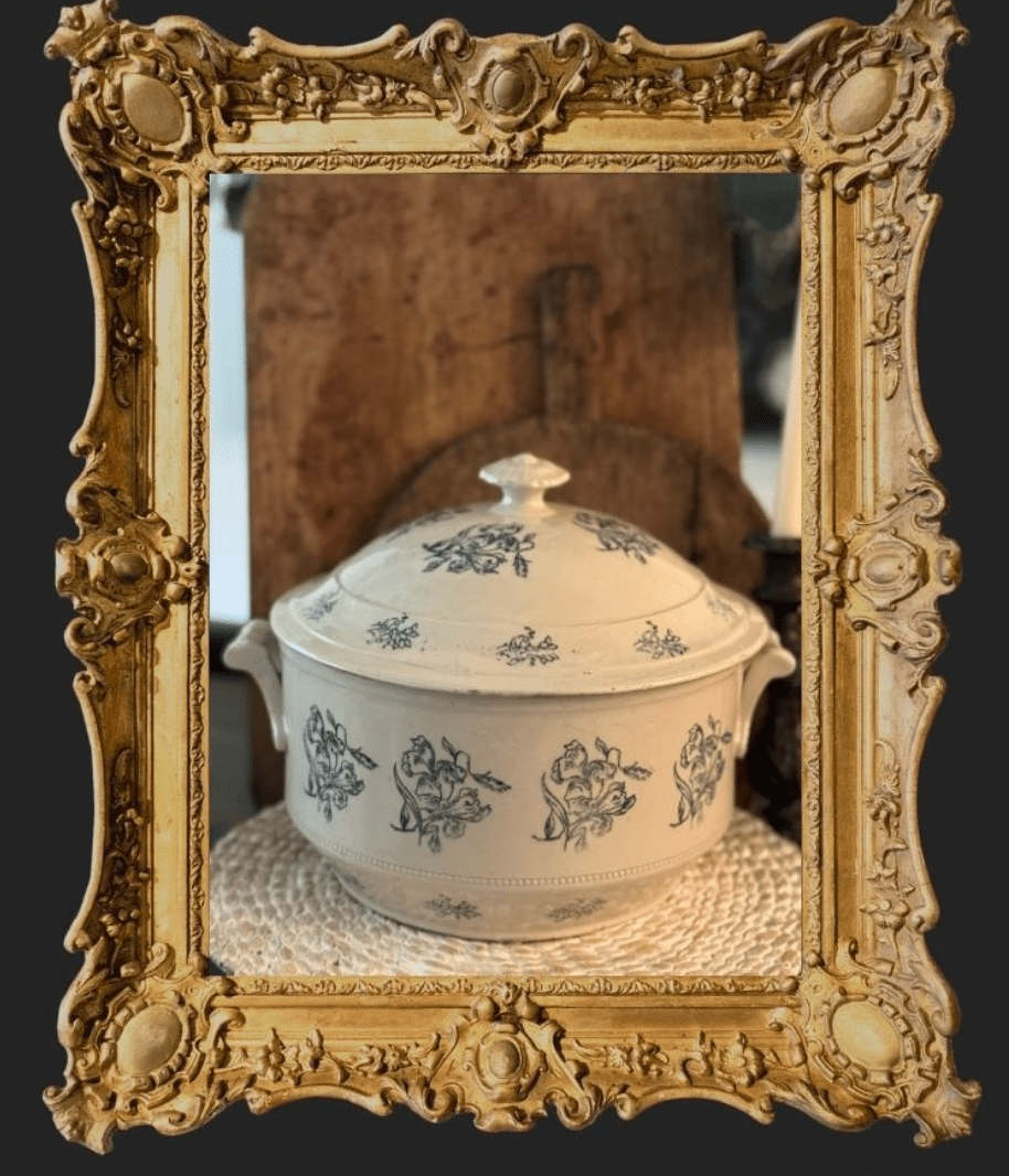Antique French Saint - Uze Faience Soup Tureen - Veranda Cafe & Mercantile