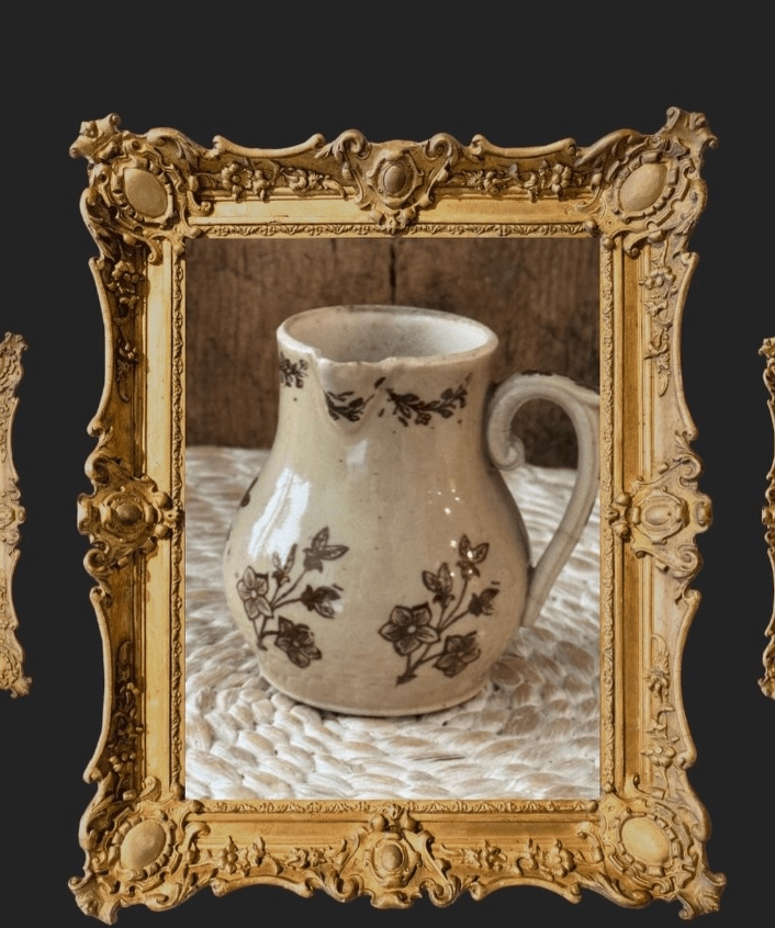 Antique French Saint-Uze Mini Pitcher - Veranda Cafe & Mercantile