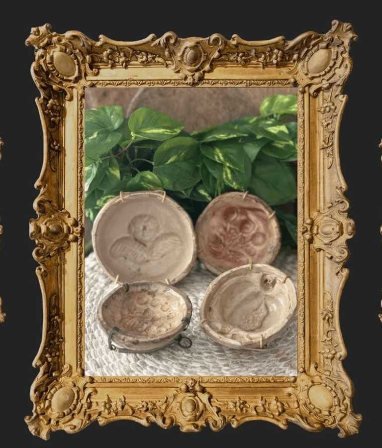 Antique Italian small cake/pastry molds - set of 4 - Veranda Cafe & Mercantile