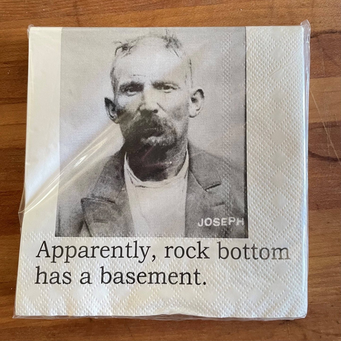 Apparently, rock bottom Cocktail Napkins - Veranda Cafe & Mercantile