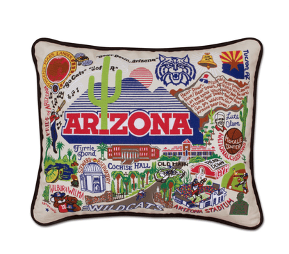 Arizona, University of Embroidered Pillow - Veranda Cafe & Mercantile