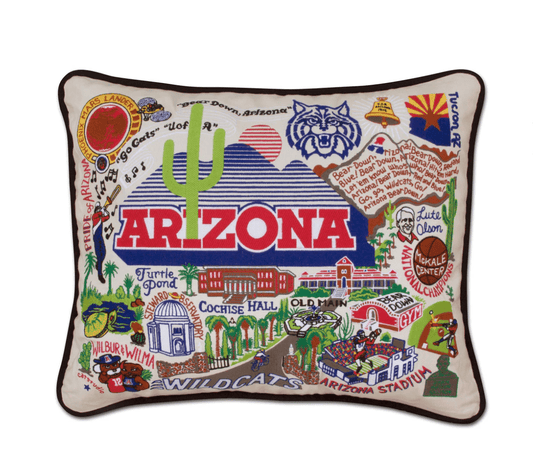 Arizona, University of Embroidered Pillow - Veranda Cafe & Mercantile