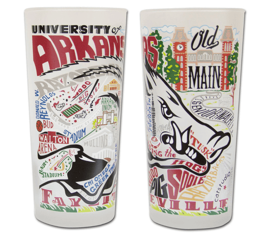 Arkansas, University of Drinking Glass Set - Veranda Cafe & Mercantile