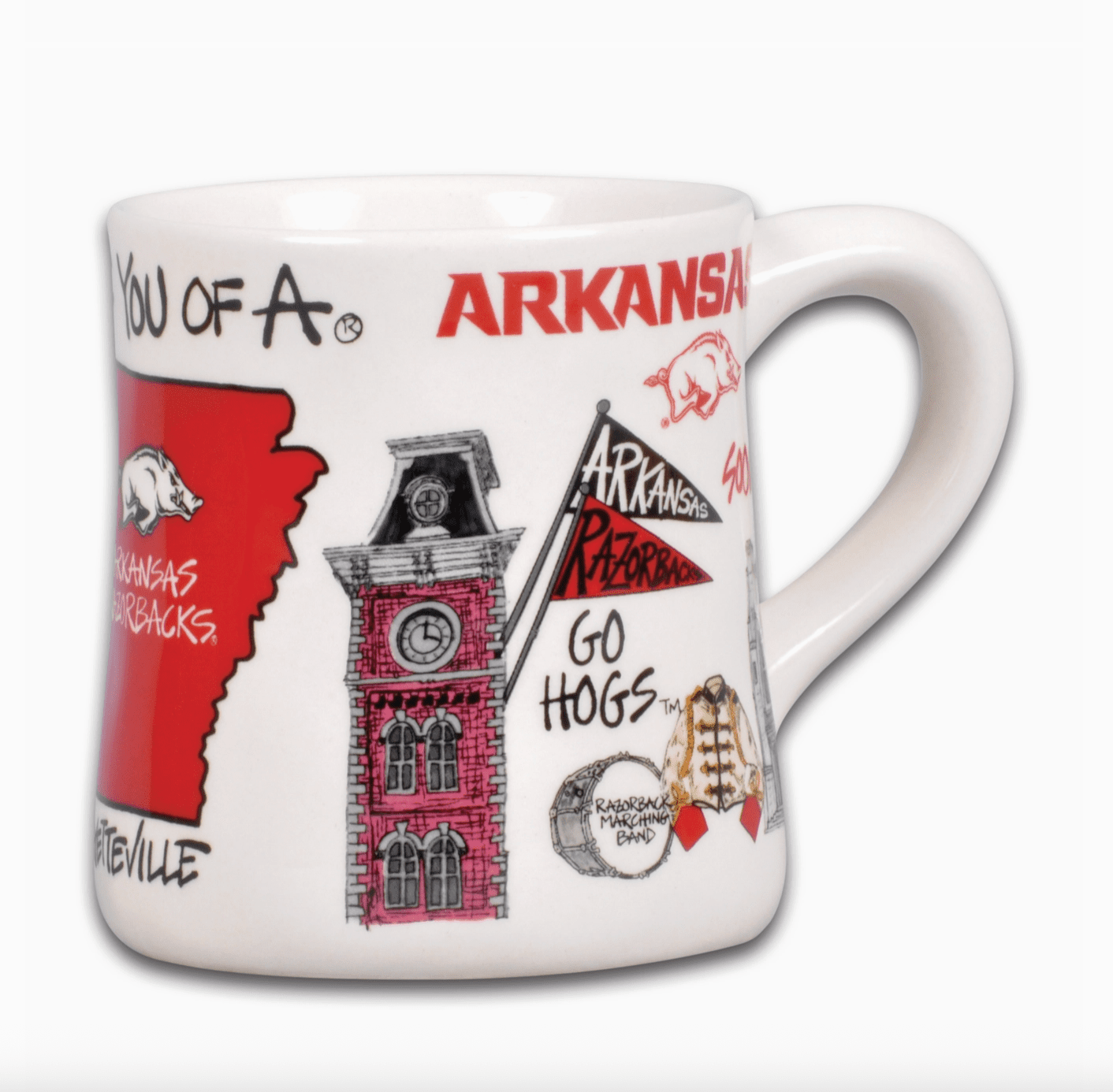 Arkansas, University of Icon Mug - Veranda Cafe & Mercantile