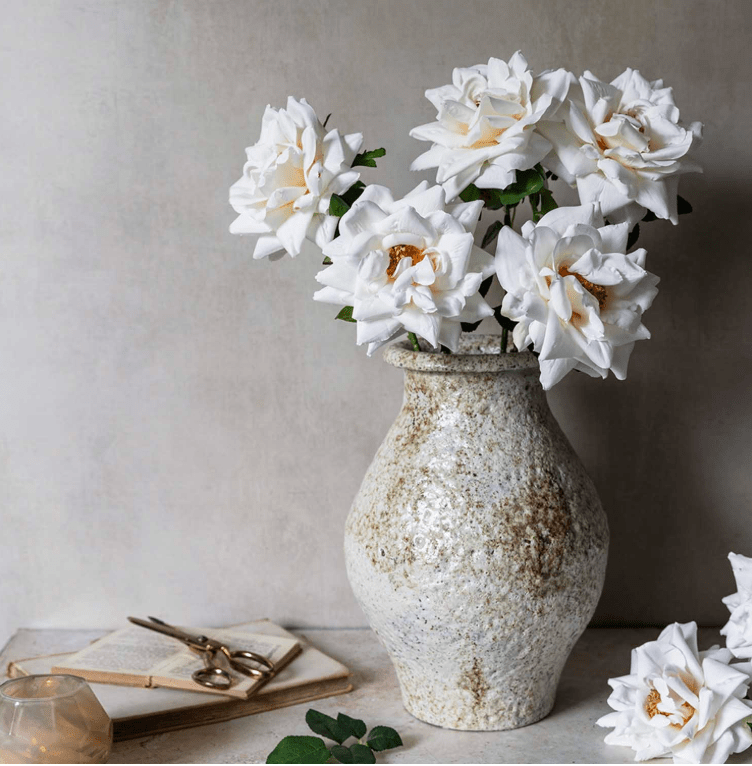 Artificial Winter Rose - Veranda Cafe & Mercantile
