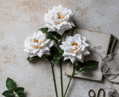 Artificial Winter Rose - Veranda Cafe & Mercantile