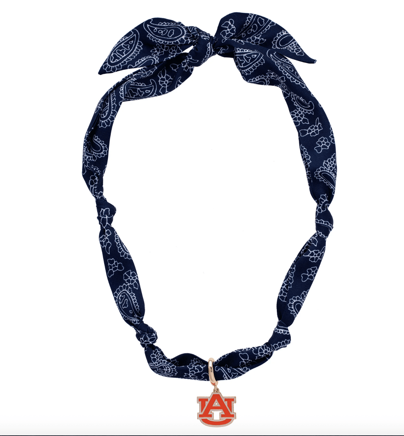 Auburn Tigers Logo Bandana Scarf Necklace - Veranda Cafe & Mercantile