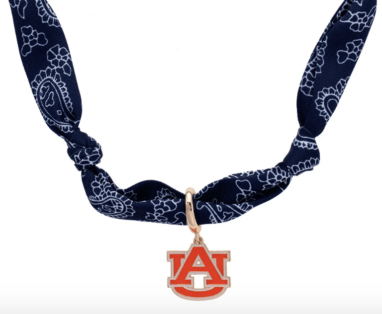 Auburn Tigers Logo Bandana Scarf Necklace - Veranda Cafe & Mercantile