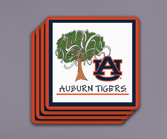 Auburn University 4pc Coaster Set - Veranda Cafe & Mercantile