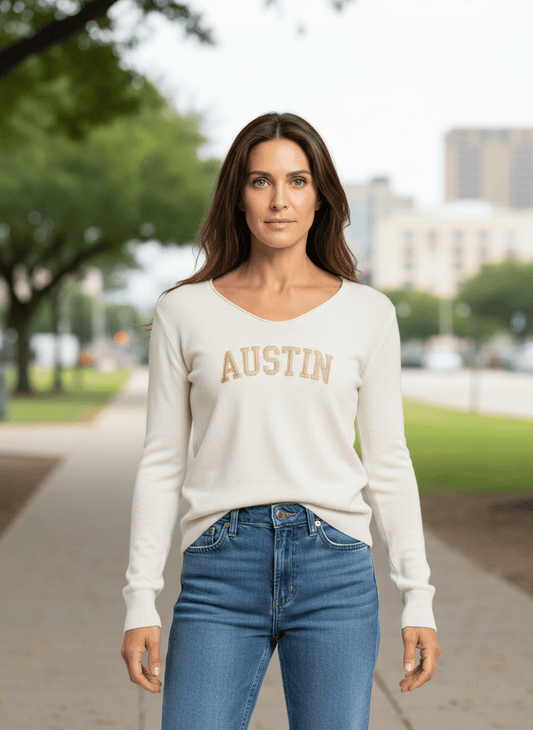 Austin V - Neck Sweater - Veranda Cafe & Mercantile