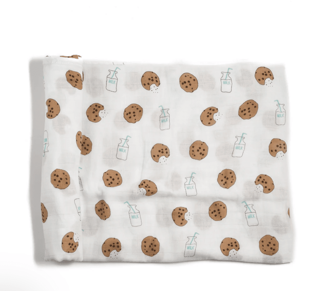 Bamboo Muslin Swaddle Blanket - Cookie Craze - Veranda Cafe & Mercantile