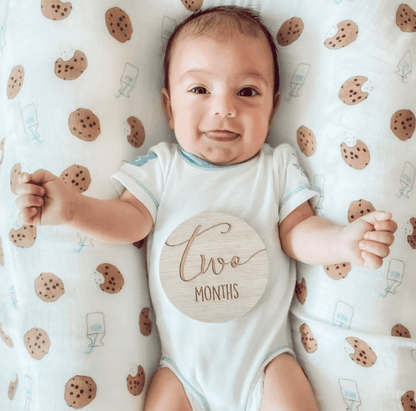 Bamboo Muslin Swaddle Blanket - Cookie Craze - Veranda Cafe & Mercantile