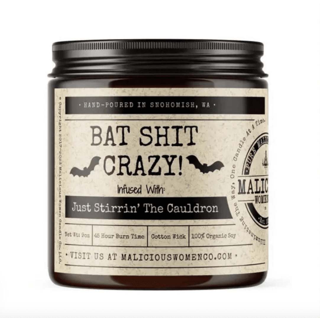 Bat Shit Crazy! Candle - Veranda Cafe & Mercantile