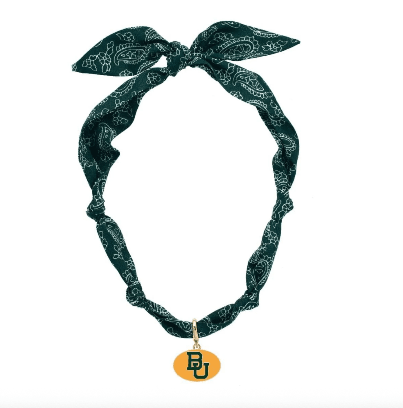 Baylor Bears Logo Bandana Scarf Necklace - Veranda Cafe & Mercantile