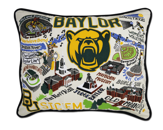 Baylor University Embroidered Pillow - Veranda Cafe & Mercantile