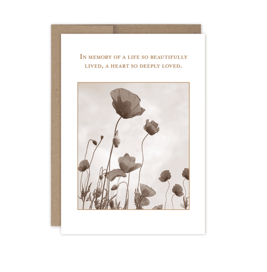 Beautifully Lived Sympathy Card SM750 - Veranda Cafe & Mercantile