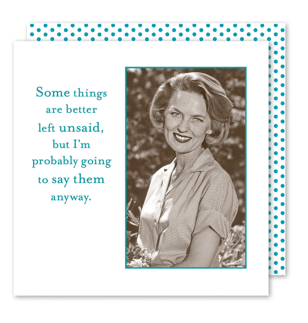 Better Left Unsaid Beverage Napkin - Veranda Cafe & Mercantile