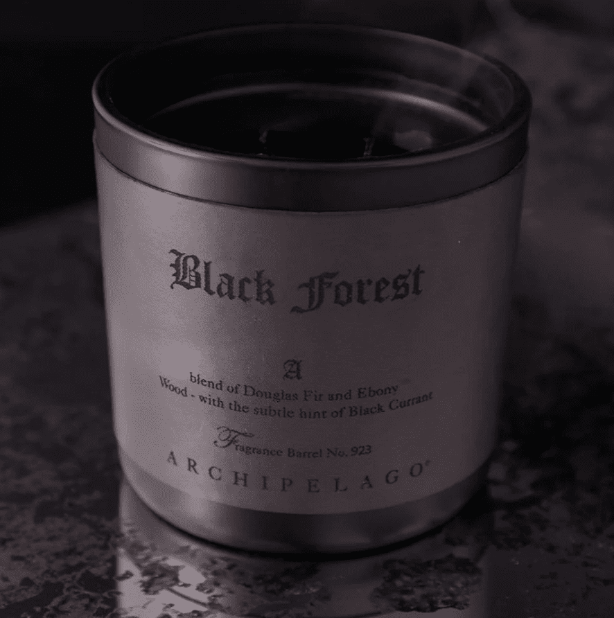Black Forest Letter Press Candle - Veranda Cafe & Mercantile