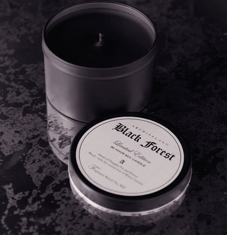 Black Forest Travel Tin Candle - Veranda Cafe & Mercantile