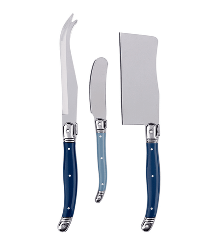 Blue Charcuterie Knives - Set of 3 - Veranda Cafe & Mercantile