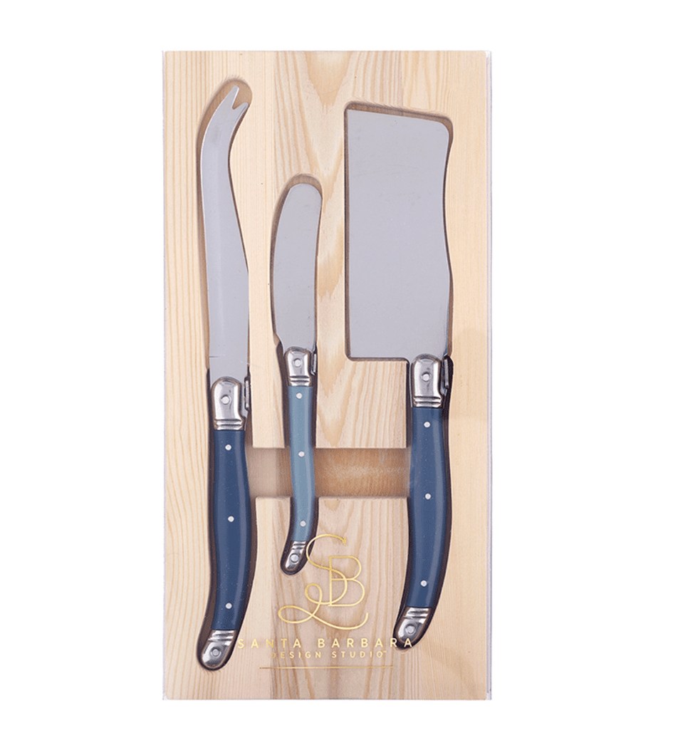 Blue Charcuterie Knives - Set of 3 - Veranda Cafe & Mercantile