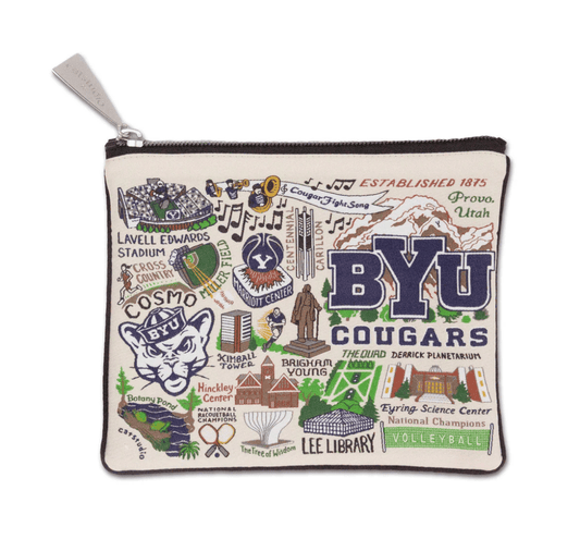Brigham Young University (BYU) Zip Pouch - Veranda Cafe & Mercantile