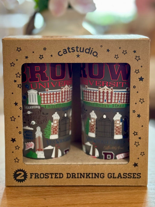 Brown University Drinking Glass Set - Veranda Cafe & Mercantile