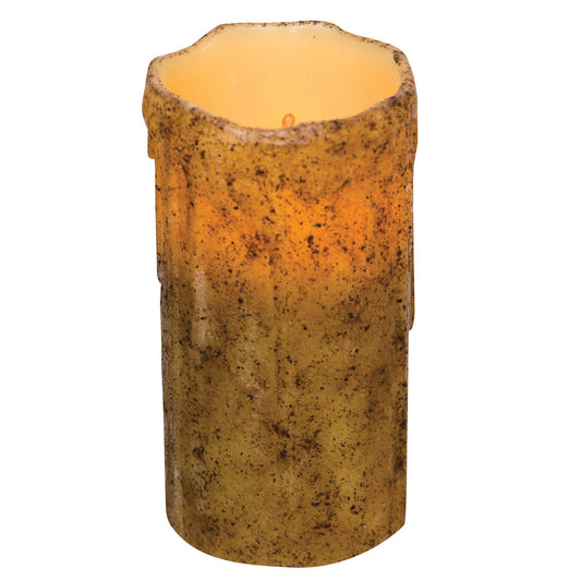 Burnt Ivory BOC Pillar - 6x3 Timer - Veranda Cafe & Mercantile