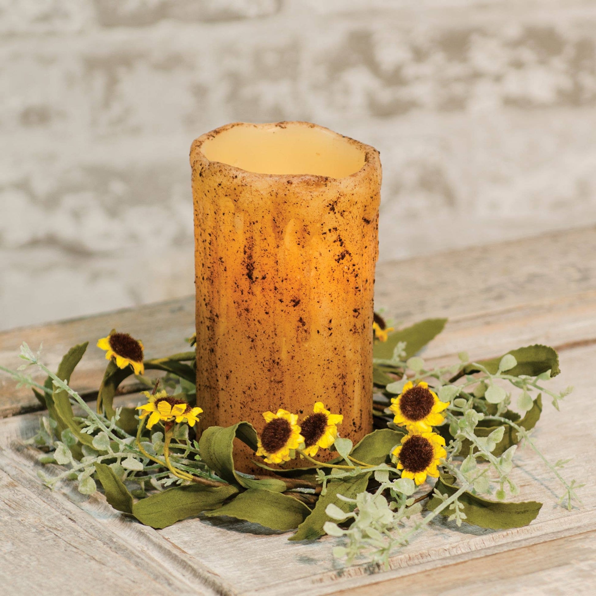 Burnt Ivory BOC Pillar - 6x3 Timer - Veranda Cafe & Mercantile