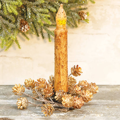 Burnt Ivory Timer Taper, 6" - Veranda Cafe & Mercantile