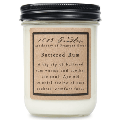 Buttered Rum Soy Candle - Veranda Cafe & Mercantile