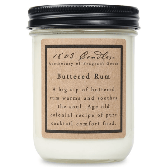 Buttered Rum Soy Candle - Veranda Cafe & Mercantile