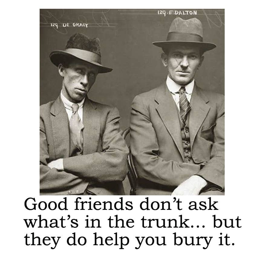 Good friends don't ask - Car Freshener