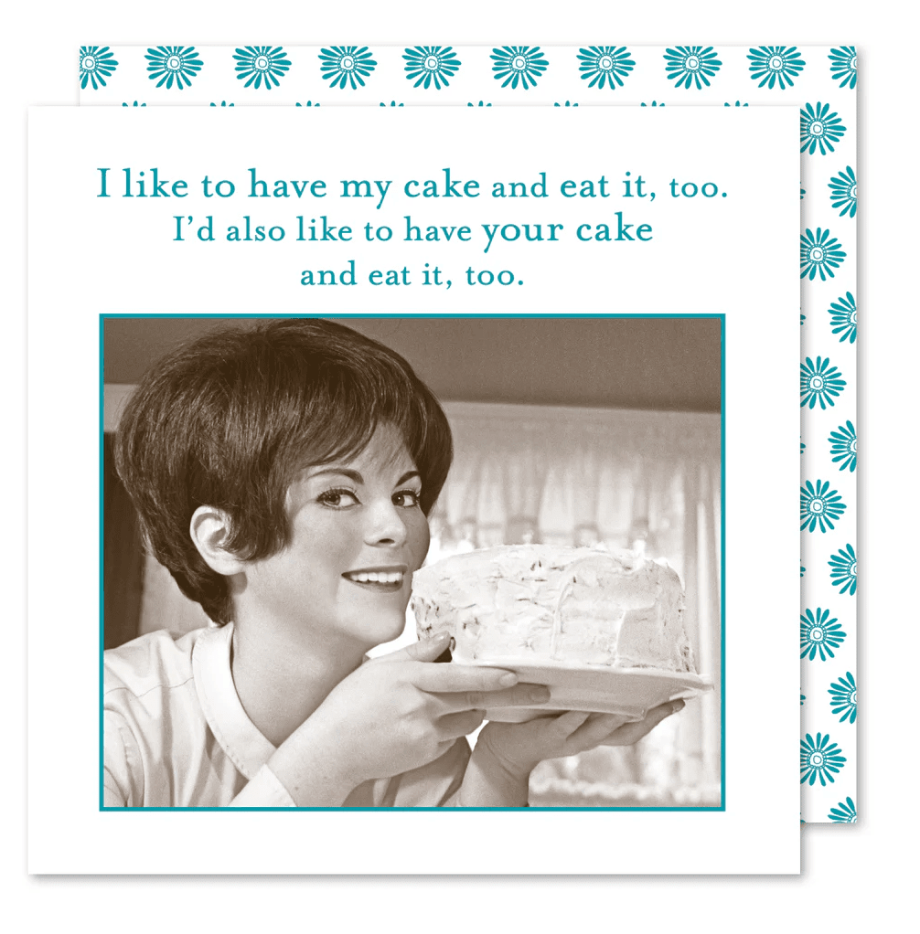 Cake And Eat It, Too Beverage Napkins - Veranda Cafe & Mercantile