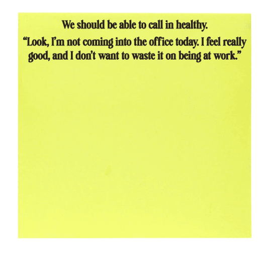 Call In Healthy Sticky Notes - Veranda Cafe & Mercantile