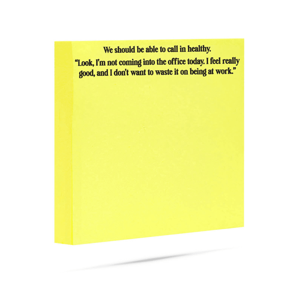 Call In Healthy Sticky Notes - Veranda Cafe & Mercantile