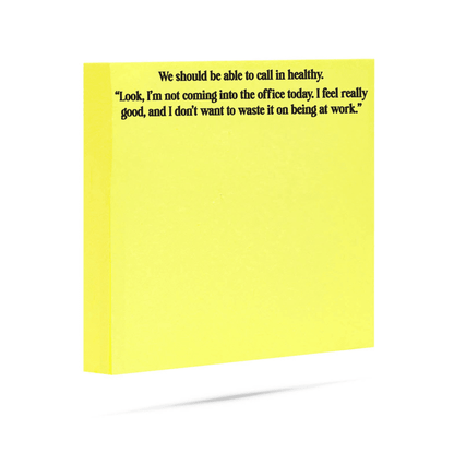 Call In Healthy Sticky Notes - Veranda Cafe & Mercantile