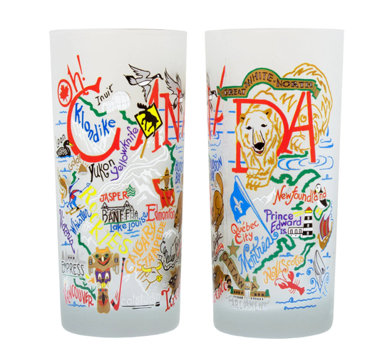 Canada Drinking Glass Set - Veranda Cafe & Mercantile
