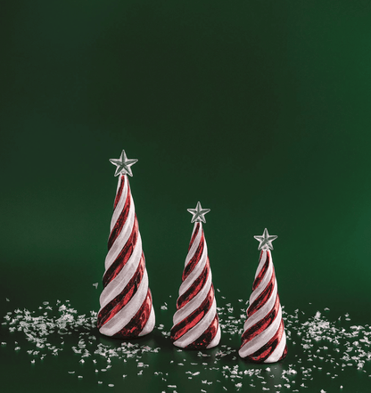 Candy Cane Glass Tree - Veranda Cafe & Mercantile