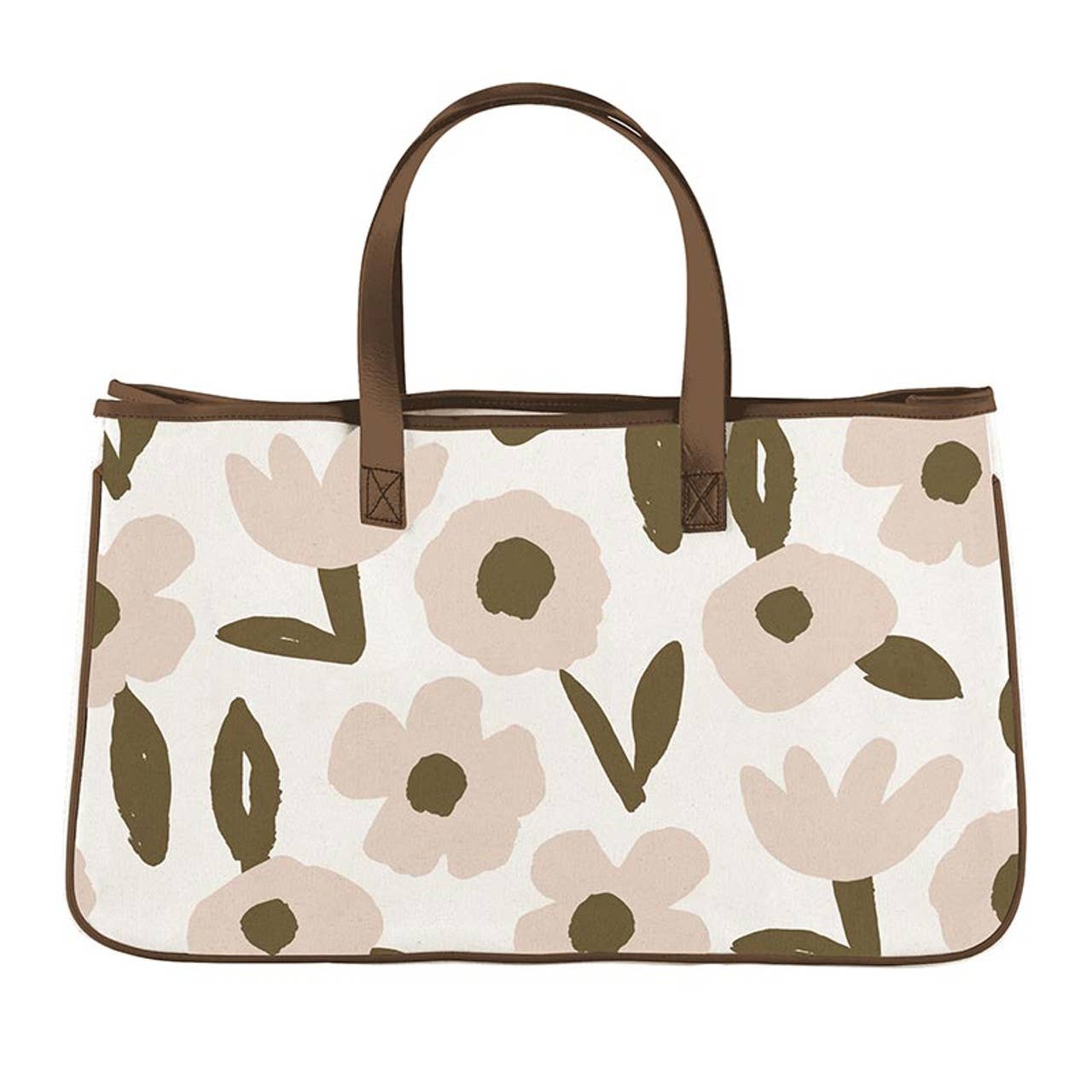 Canvas Tote - Blush Flower - Veranda Cafe & Mercantile