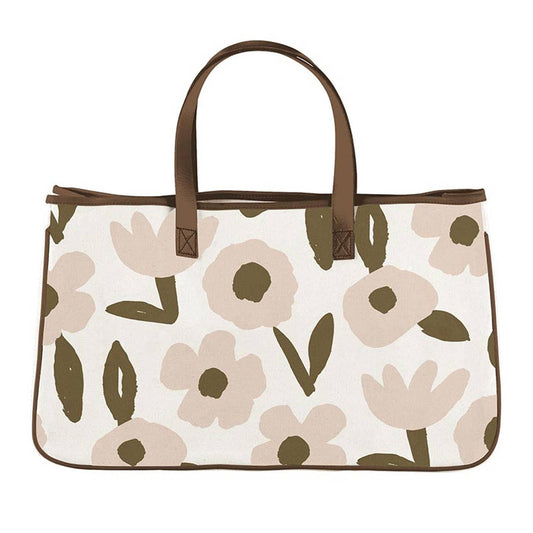 Canvas Tote - Blush Flower - Veranda Cafe & Mercantile