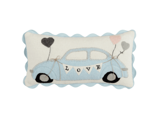 Car Mini Wedding Felt Pillow - Veranda Cafe & Mercantile