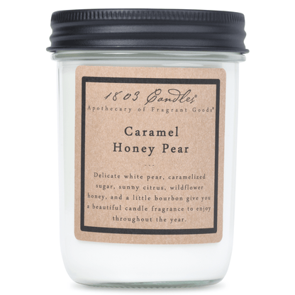 Caramel Honey Pear Soy Candle - Veranda Cafe & Mercantile