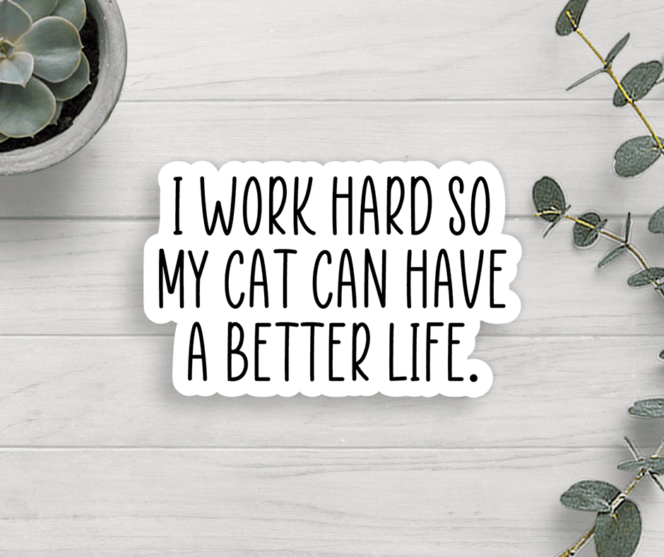 Cat Life Vinyl Sticker - Veranda Cafe & Mercantile