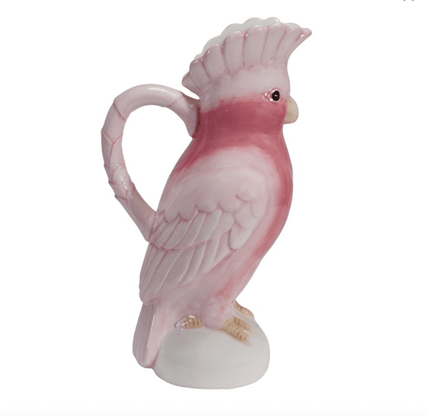 Ceramic Cockatoo Shaped Pitcher - Veranda Cafe & Mercantile