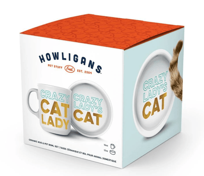 Ceramic Mug & Cat Bowl Set - Veranda Cafe & Mercantile