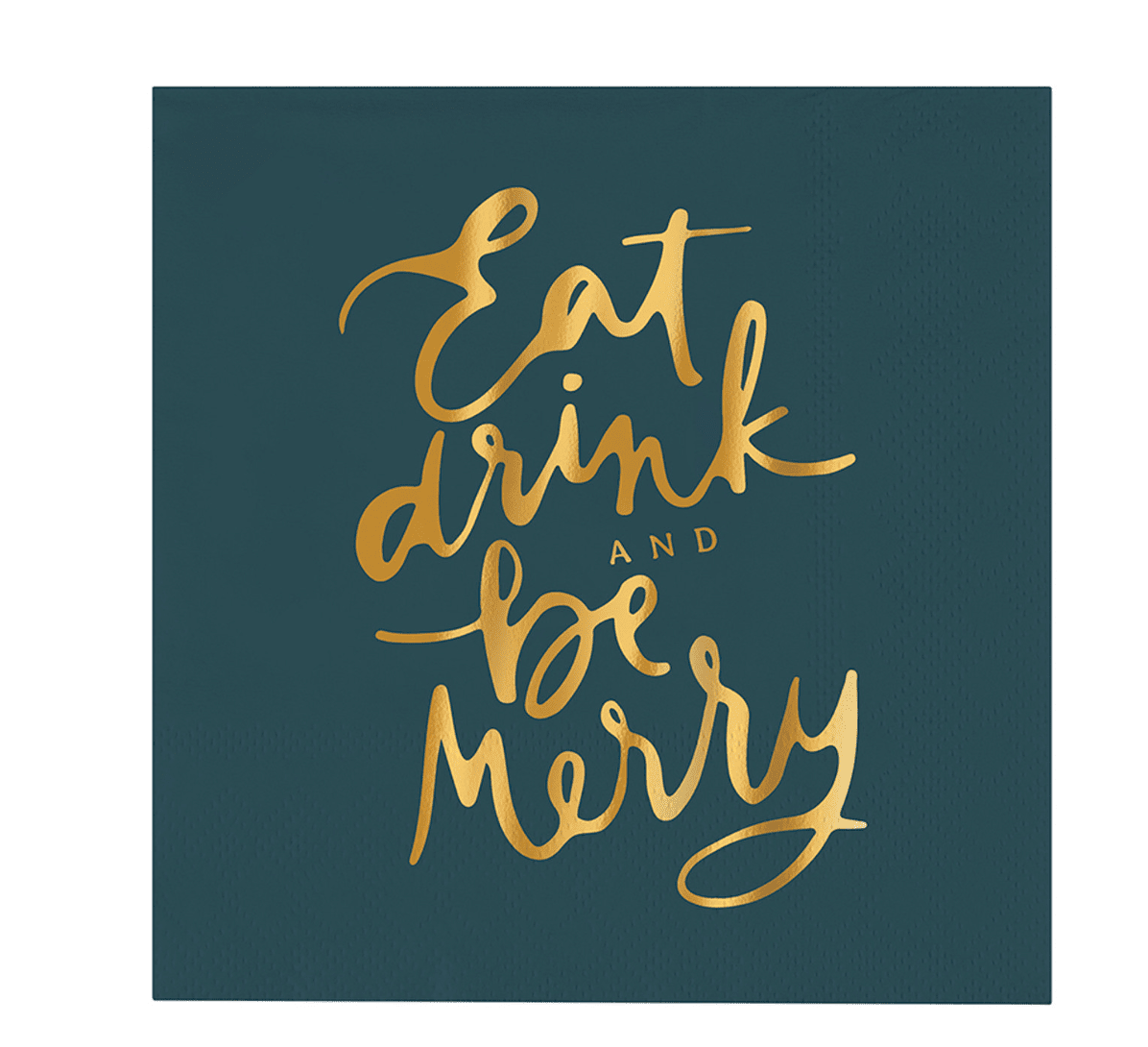 Ceramic Napkin Tray + Napkins - Eat Drink and be Merry - Veranda Cafe & Mercantile