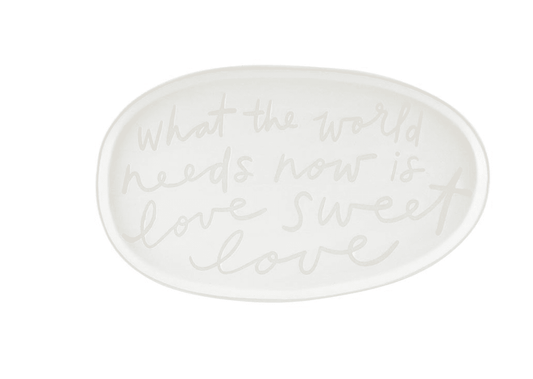 Ceramic Platter - Sweet Love - Veranda Cafe & Mercantile