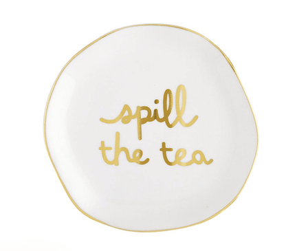 Ceramic Tea Bag Holders - Spill the Tea - Veranda Cafe & Mercantile